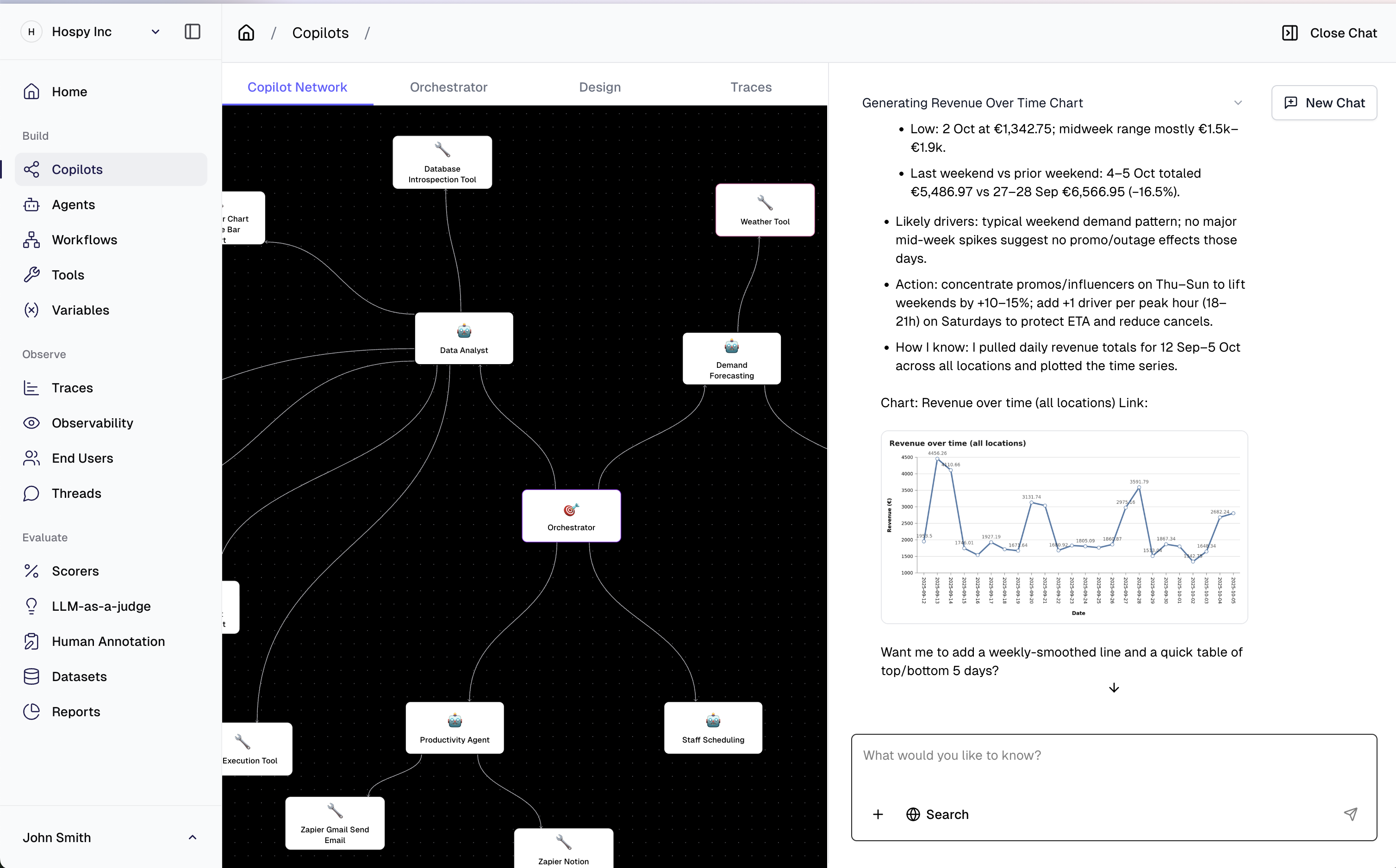 Sidenet Studio Interface